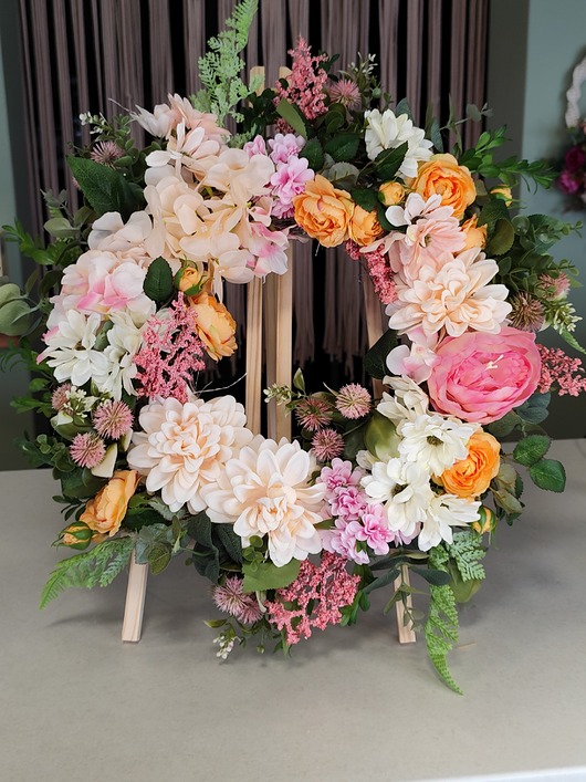 wianki Wianek wiosenny na drzwi dekoracja drzwi do domu