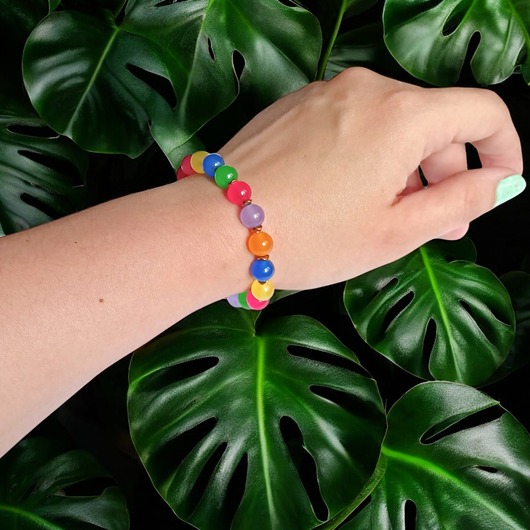 bransoletki z kamieni naturalnych SUMMER COLLECTION : bransoletka na gumce : jadeit II