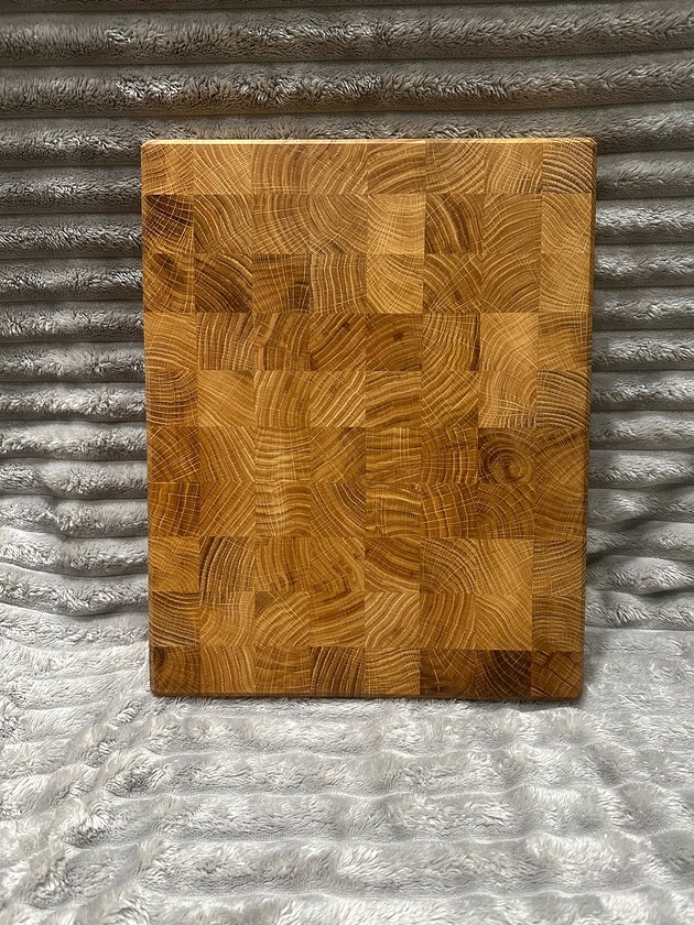 deski do krojenia i tace Dębowa deska sztorcowa 40x31.5x4 cm