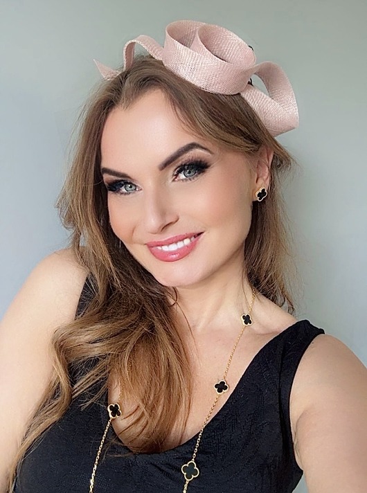 fascynatory Fascynator Melody PUDROWY RÓŻ /oraz inne kolory