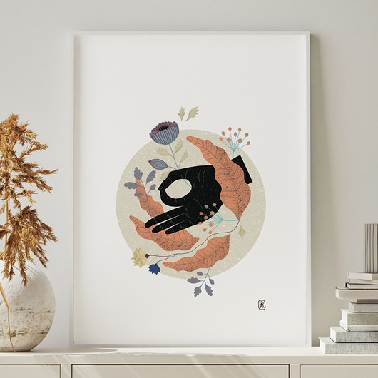 OUTLET gyan mudra plakat A2 Anna Rudak