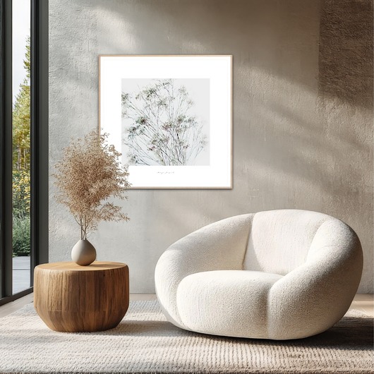 grafiki i ilustracje Gipsówka  kwiaty obraz do domu / Fine Art Pint