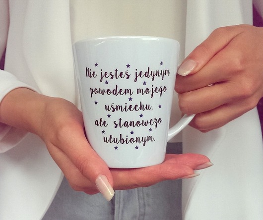 Kubek Latte UŚMIECH FarrowDesign