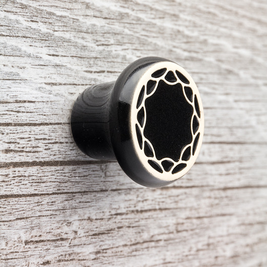 gałki do mebli Gałka do mebli, czarna, wz.4