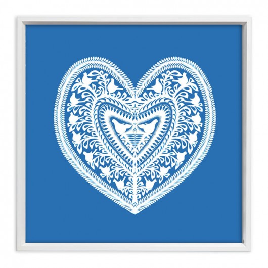 SERCE Pełne Ptaków (handmade Art Papercut)_2 na ludowo
