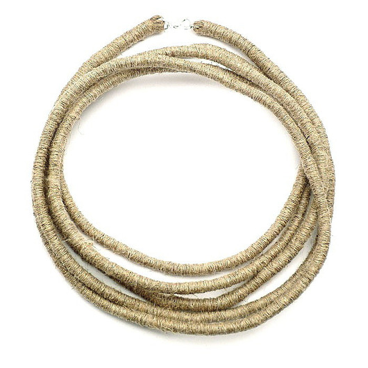 kolie Dwumetrowiec długi naszyjnik lniany