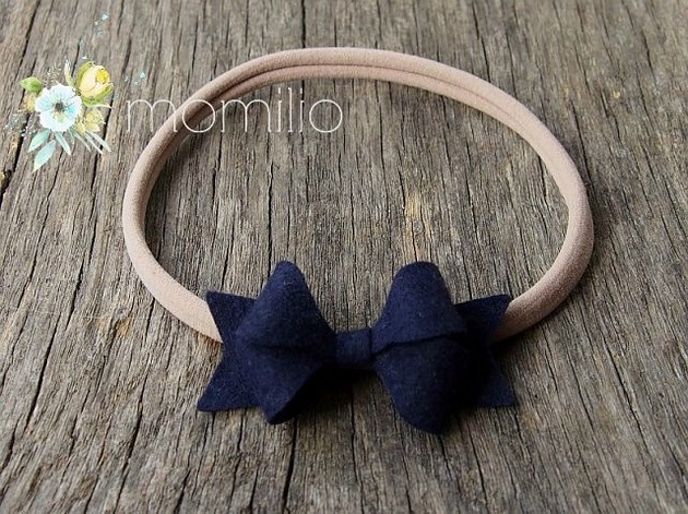 ozdoby do włosów dla dzieci Opaska do włosów Butterfly Bow Navy