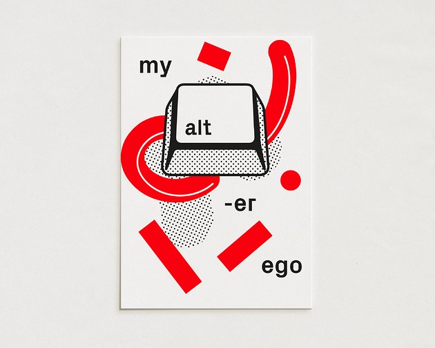 plakaty My alt-er ego / Oryginalna grafika / poster print