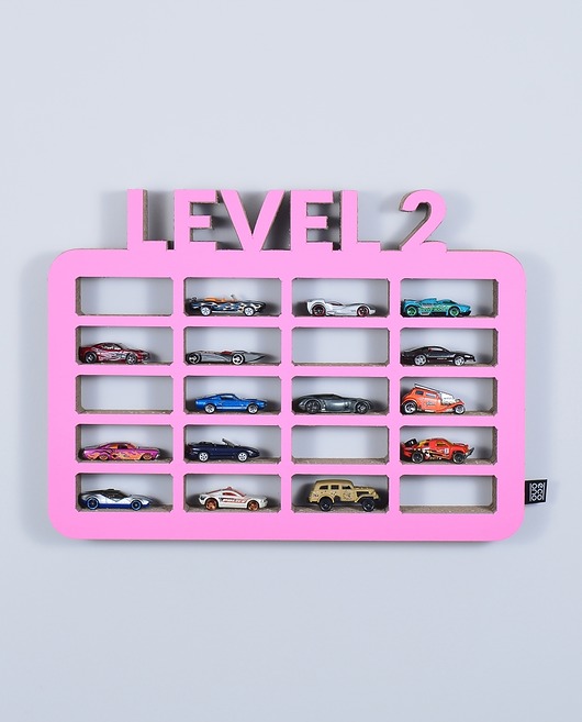 Półka na samochody level 2  różowy ecoono