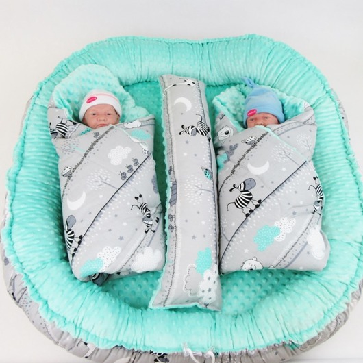 Zestaw dla bliźniąt - Kokon i Rożki Enitka Sweet Baby Room