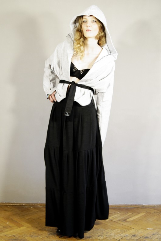 &#9792; maxi-skirt - "Dark Side is the answer" Si Haute Fashion