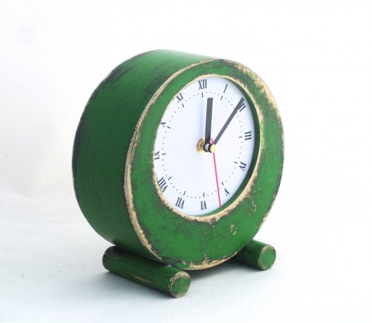 Zegarek OldE circle zielony Clock Wood Studio