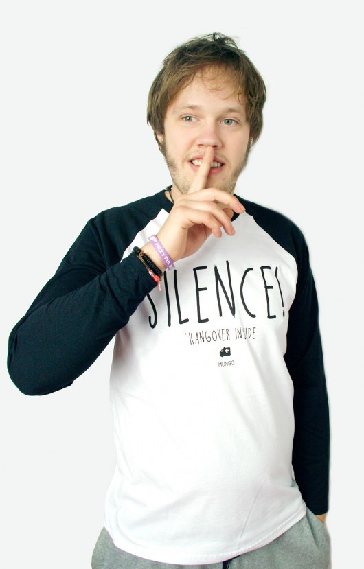 SILENCE Hangover inside  longsleeve czarny rękaw MUNGO