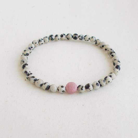 bransoletki z kamieni naturalnych Jaspis i rodonit Bransoletka