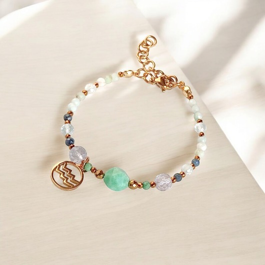 bransoletki z kamieni naturalnych WODNIK - zodiac collection - PREMIUM - nowa wersja