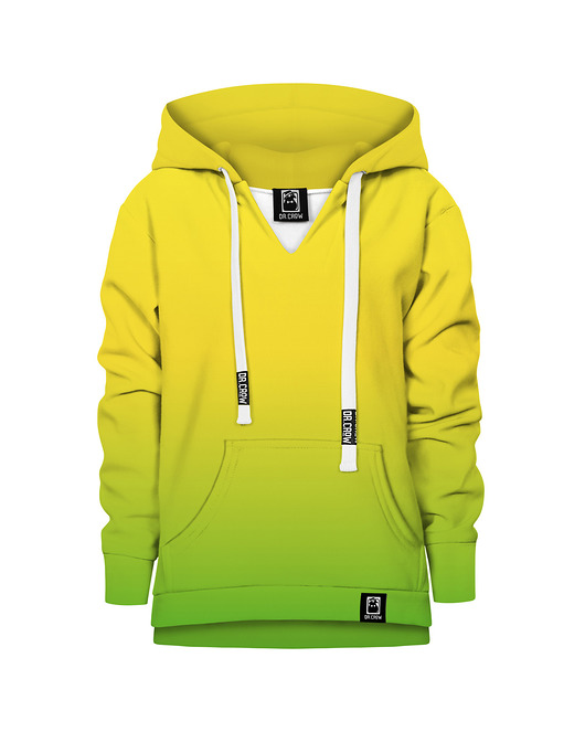 bluzy dla chłopców Bluza Chłopiec DR.CROW Ombre Yellow Green