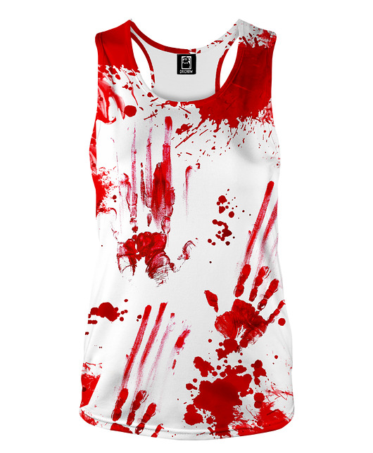 topy damskie DR.CROW Bokserka Damska Zombie White
