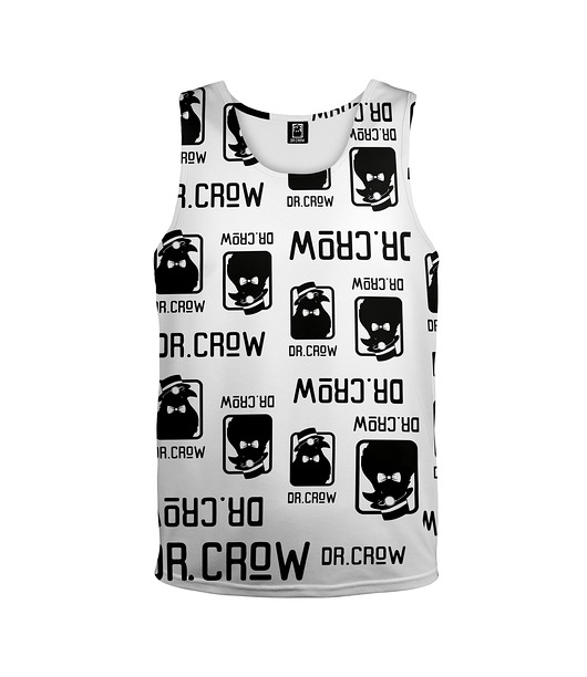 t-shirty dla dziewczynki Bokserka Top Girl DR.CROW Logo Biała
