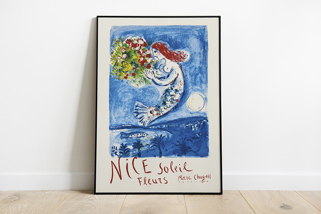 Mark Chagall- plakat wystawowy Pas De LArt