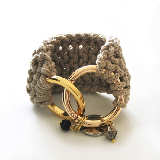 Double Golden Ring Beige/na zamówienie Roboty Ręczne