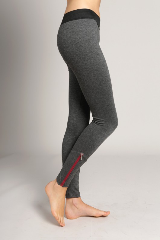 Legginsy z zamkiem/grafit Kamila Gronner