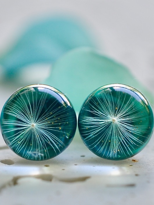Kolczyki - sztyfty z dmuchawcem Grol Jewellery