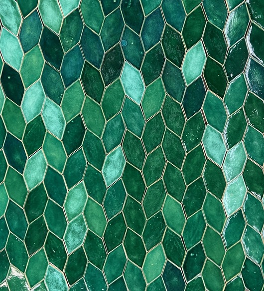 kafle i panele Kafle ceramiczne  zielone liście