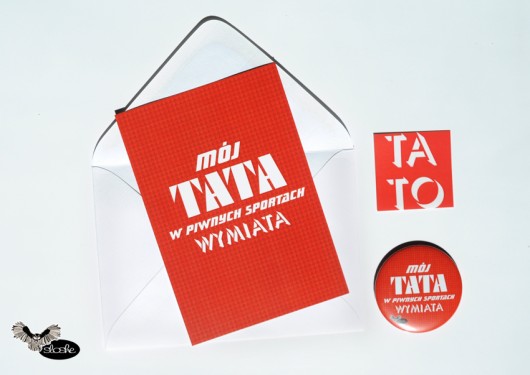 Kartka dla Taty do samodzielnego wypełnienia  Sowia Aleja