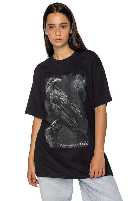 t-shirt damskie Koszulka loose fit UNDERWORLD Raven