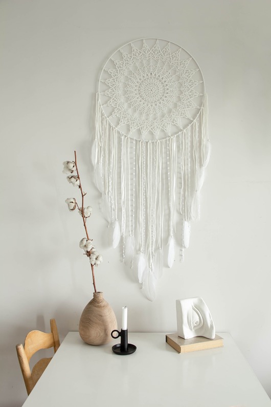 łapacze snów Biały łapacz snów Dream catcher