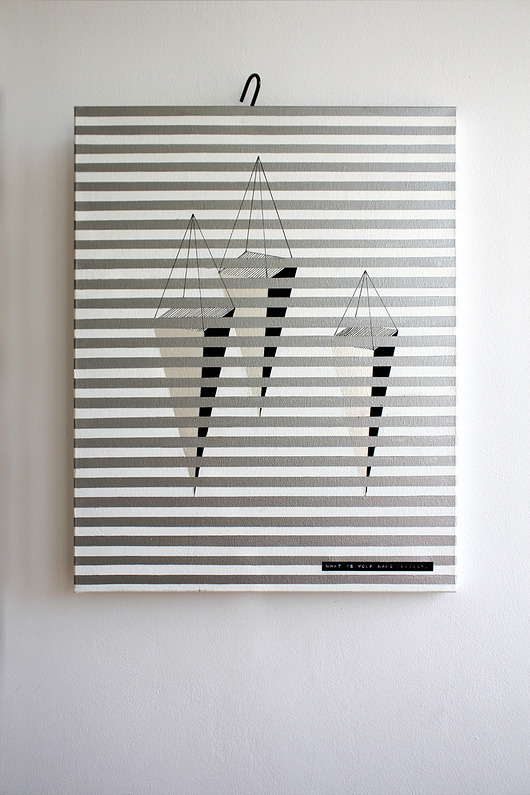 PAINTING "Behind the shutter" ILOBAHIE
