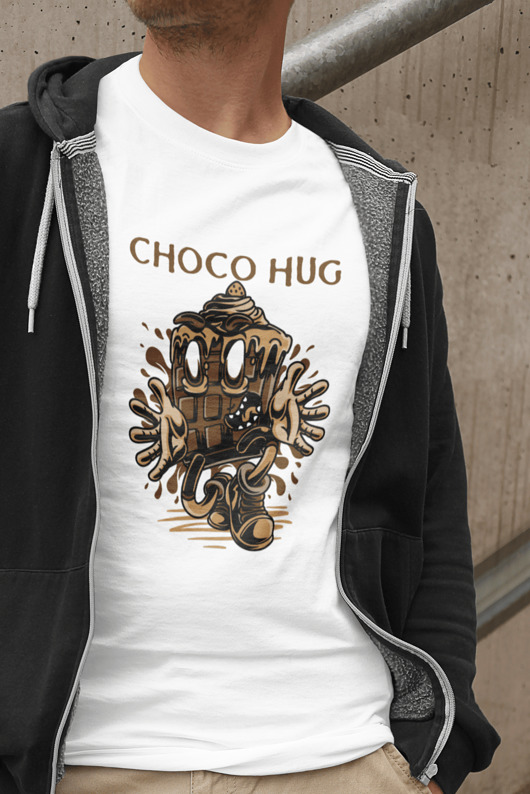 męska koszulka Choco Hug EvienArt