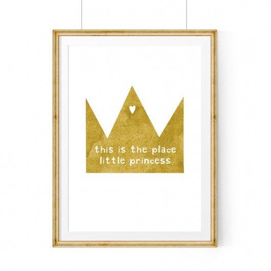 POKÓJ DZIEWCZYNKI-LITTLE PRINCESS A3 wejustlikeprints