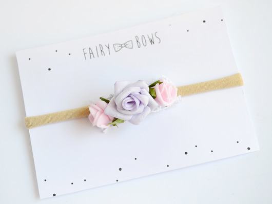 FairyBows Opaska wianuszek w stylu boho FairyBows