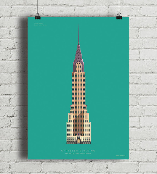 plakaty Chrysler Building - plakat giclee art