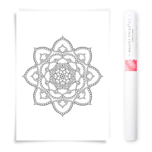 plakaty Plakat do Kolorowania Mandala 50x70cm
