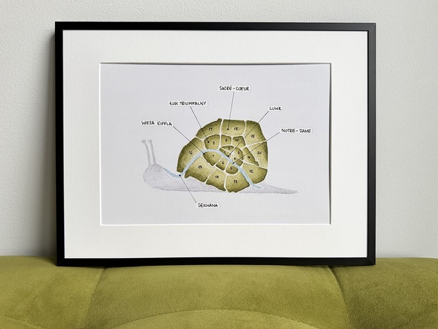 plakaty Plakat Ślimak Paryski