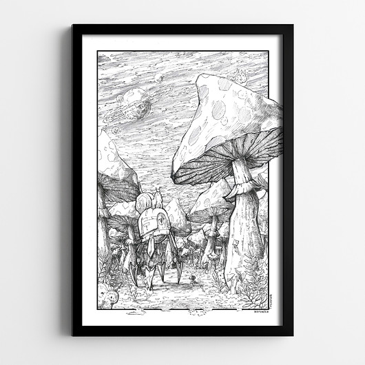 plakaty Plakat W grzybowym świecie