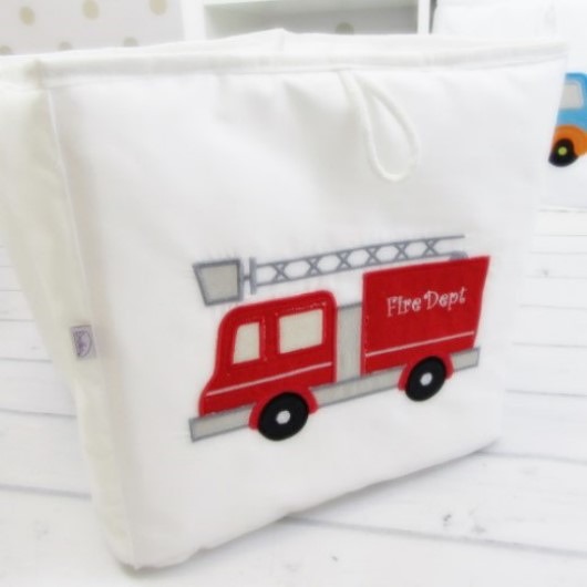 pojemniki na zabawki Pojemnik do Ikea Kallax z Wozem Strażackim