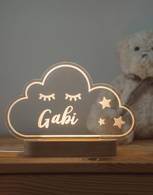 lampy do pokoju dziecka Lampka nocna dla dzieci - Chmurka