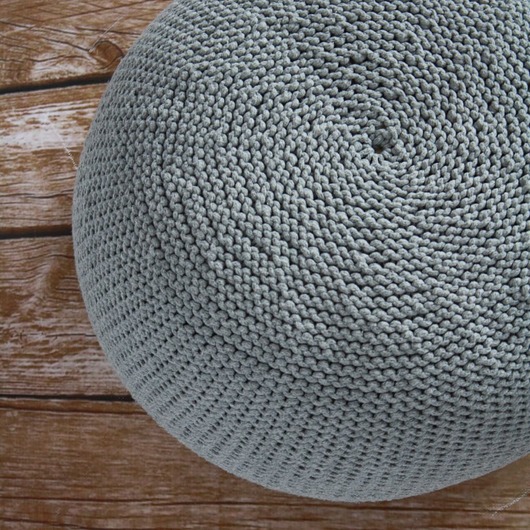 Pufa SCANDI  30x45cm -  JASNOSZARA MAKALA