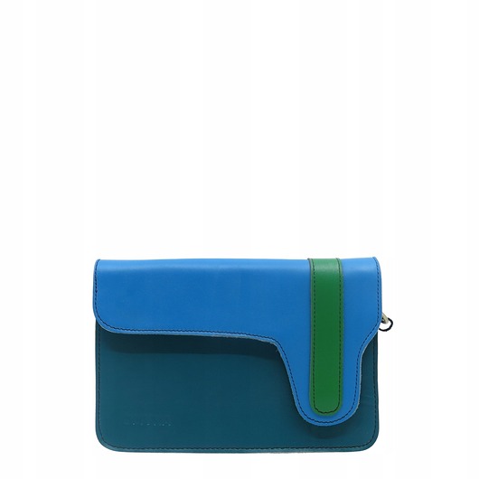 torby na ramię Torebka listonoszka damska skórzana regulowany odpinany pasek eko OLIVKA