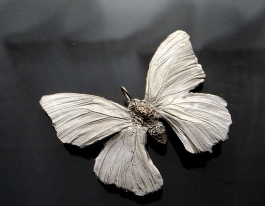 Srebrny motyl – zawieszka 6,5 cm x 5,5 cm Rekami Stworzone
