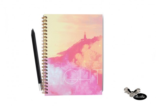 Shine Your light, notatnik A5 Sowia Aleja