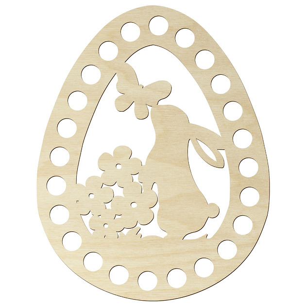 ozdoby wielkanocne Baza Drewniana do Szydełkowania na Wielkanoc Zawieszka Pisanka Jajko 15 cm