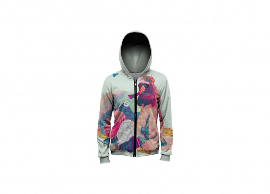 Bluza z kapturem z Małpim Kolażem Mr Gugu Miss Go