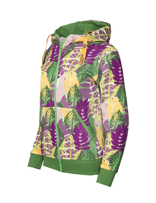 bluza z kapturem damska Bluza rozpinana "Euforia" z trawiastym