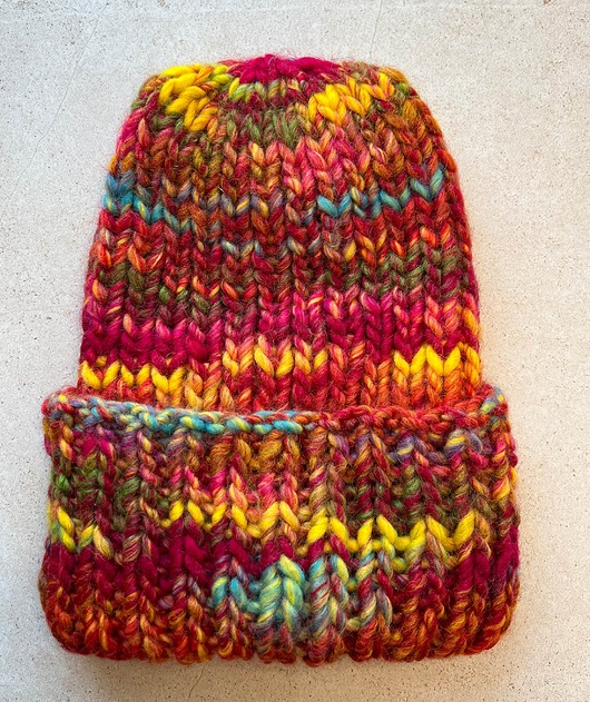 czapki damskie Czapka zimowa beanie Aurora Czerwona