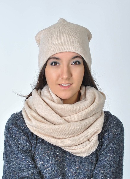 Latte - czapka beanie z podwójnego materiału marvellous