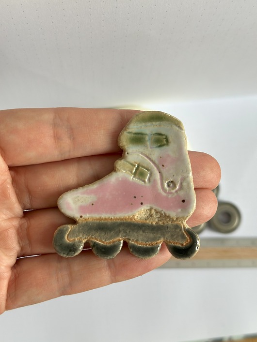 magnesy Magnes rolka różowa, ceramiczny magnes w kształcie rolki